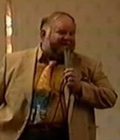 on stage at a con
